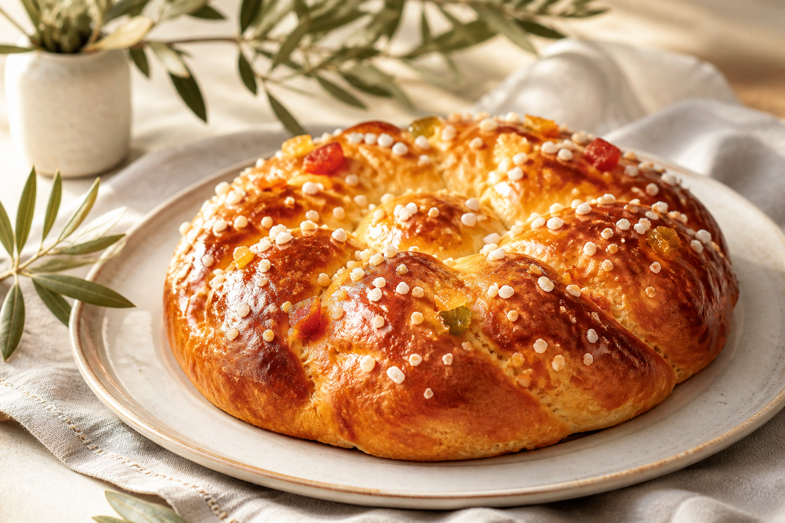 Gâteau des rois provençal à la fleur d’oranger